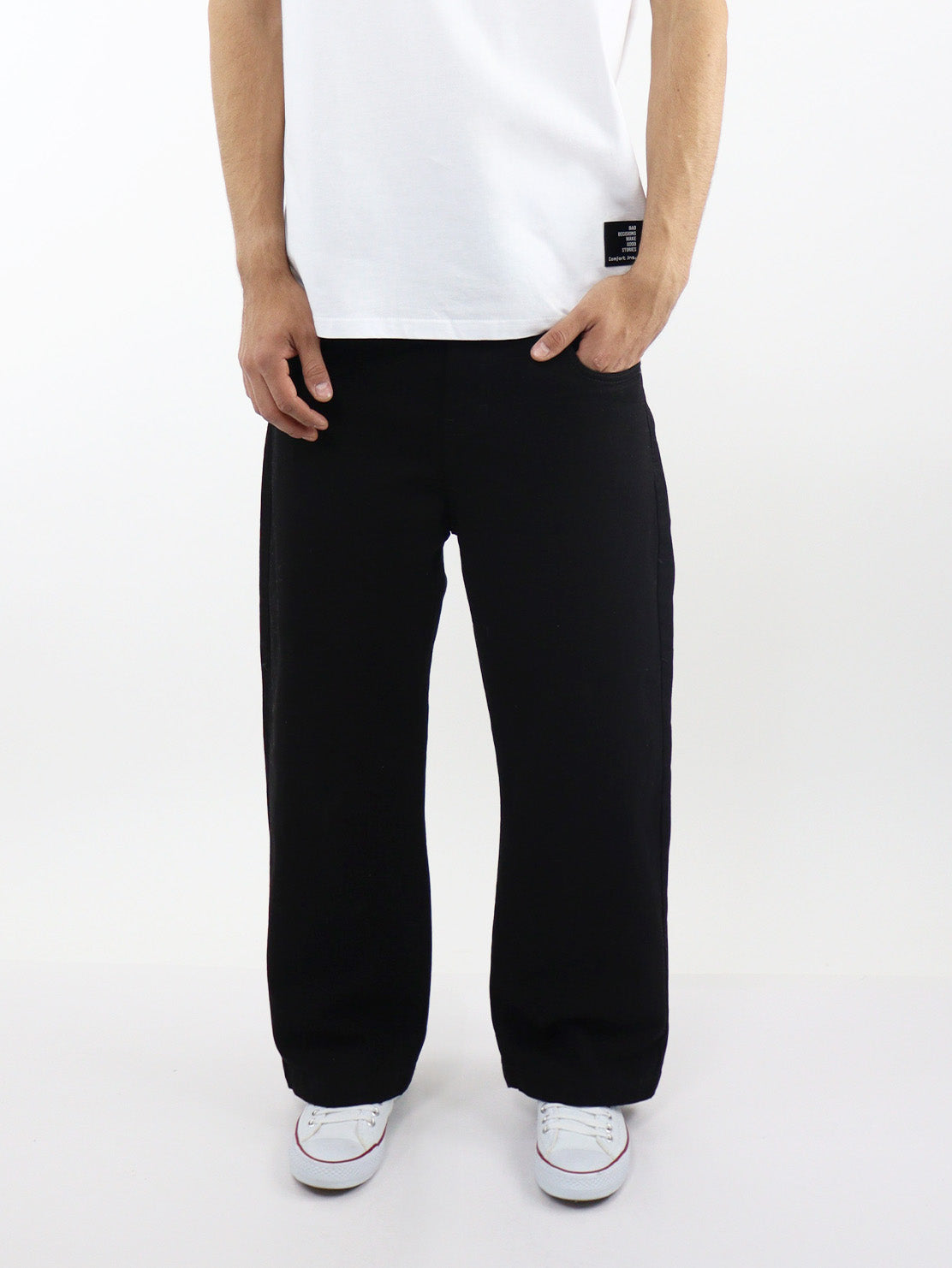 Jeans estilo baggy negro