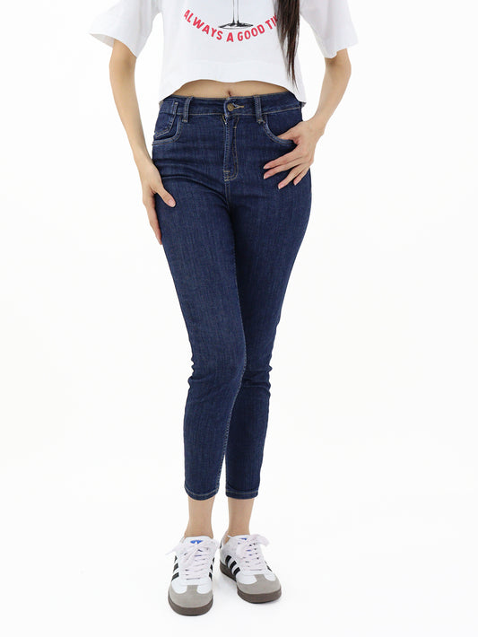 Jeans Skinny-Tiro Alto