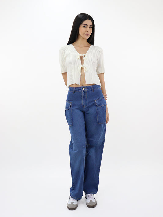 Jeans Baggy-Tiro Alto