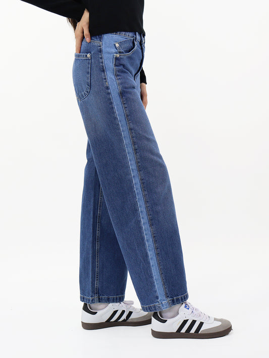 Jeans Wide-Tiro Alto