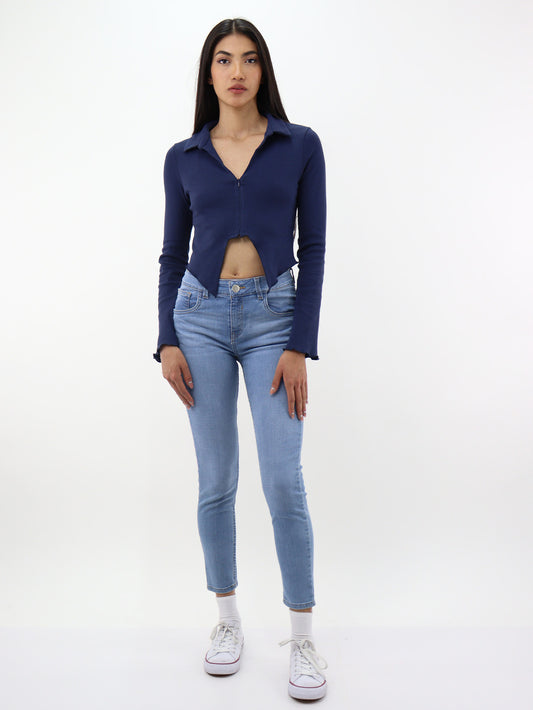 Jeans skinny azul claro