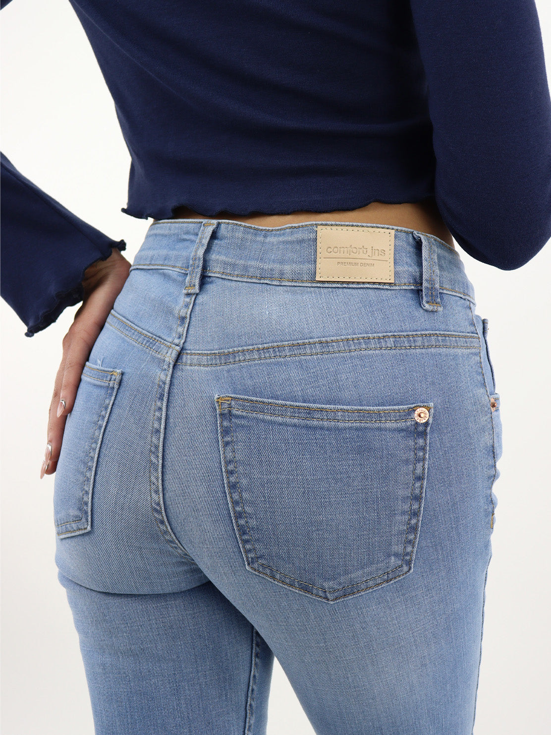 Jeans skinny azul claro