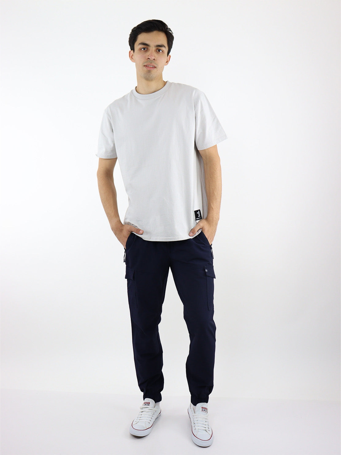 Jogger cargo azul marino