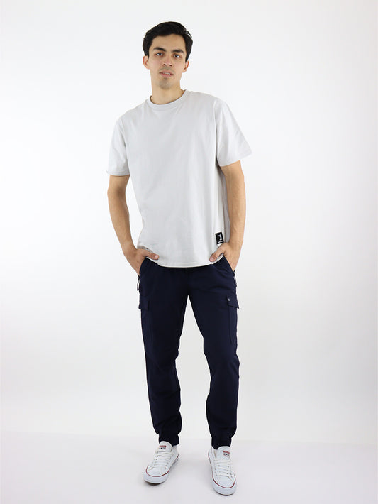 Jogger cargo azul marino