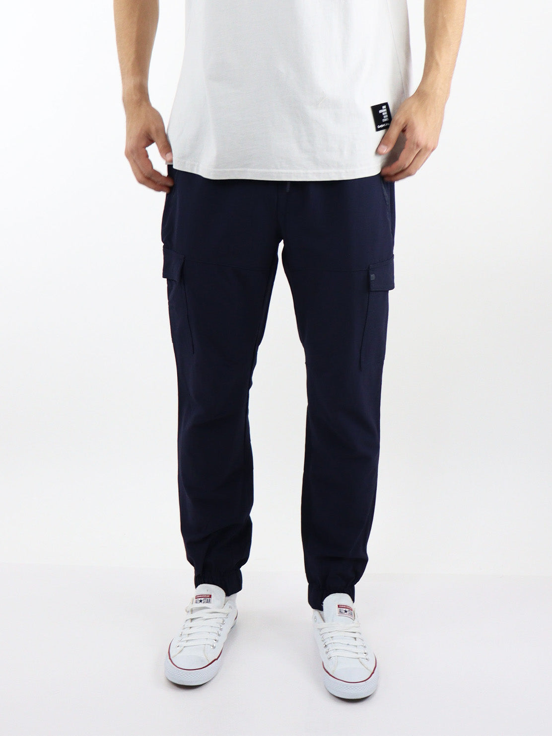 Jogger cargo azul marino