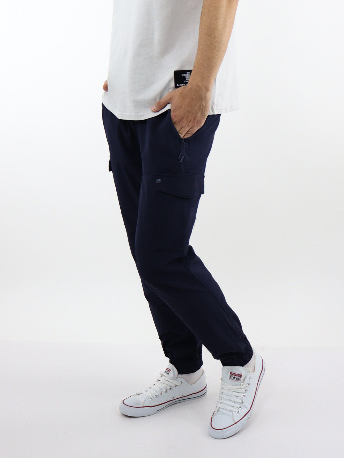 Jogger cargo azul marino