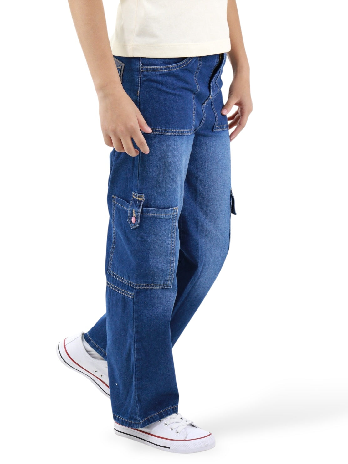 Jeans Wide Leg Cargo
