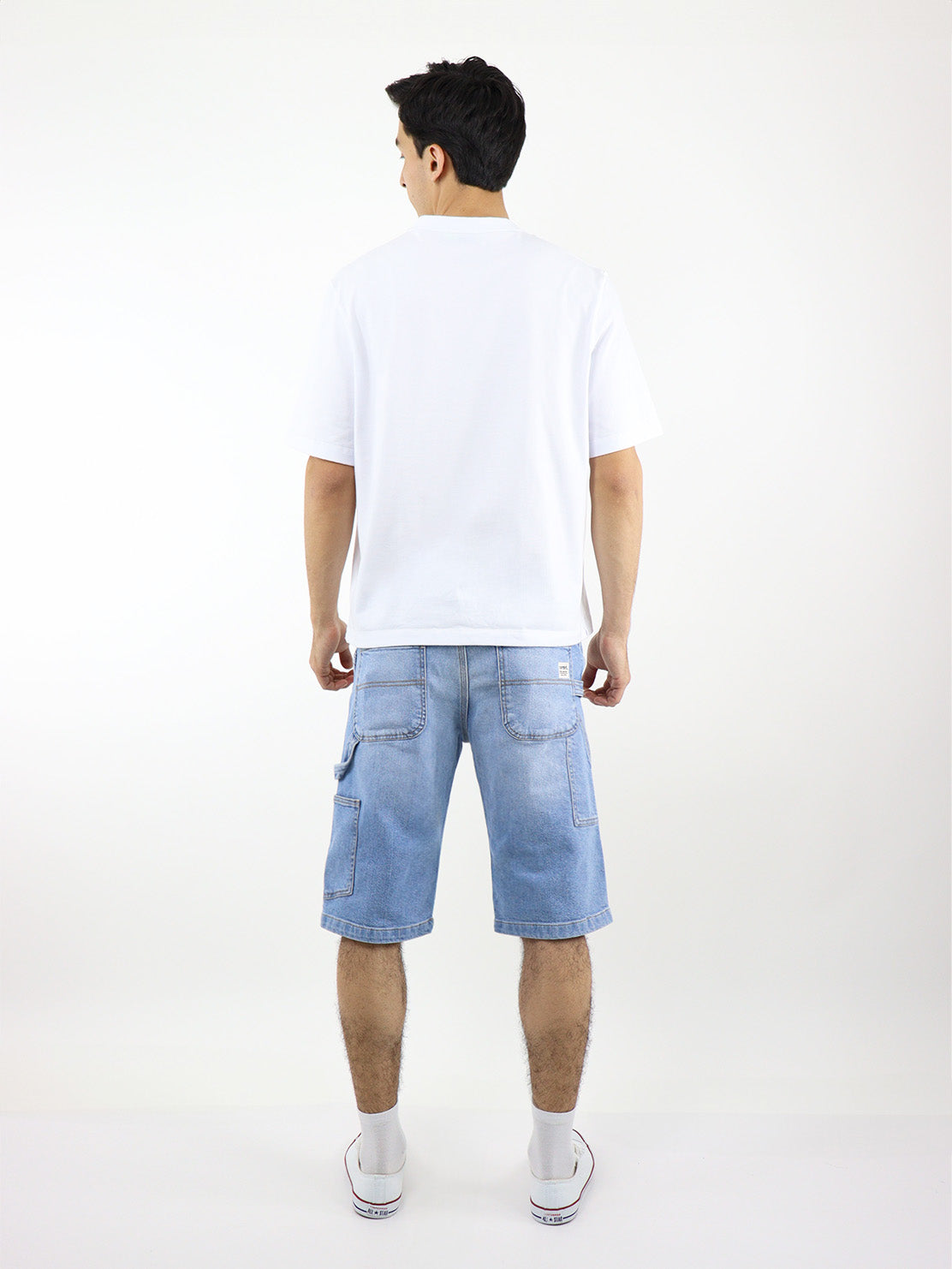 Bermuda denim azul claro