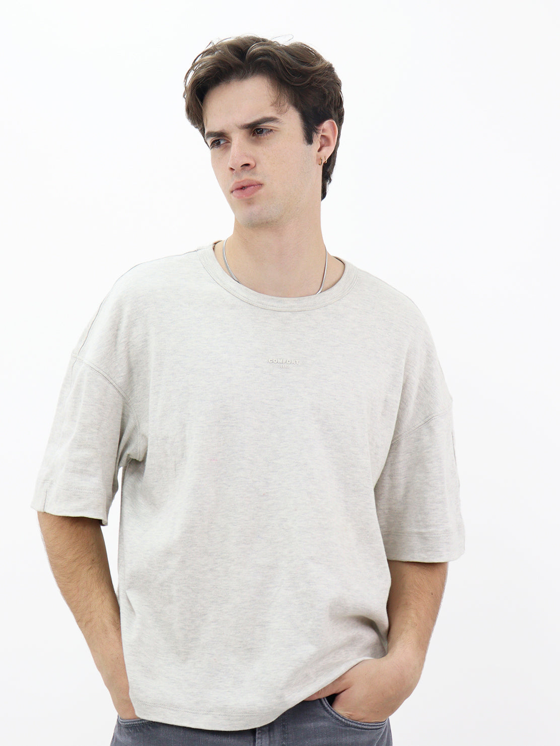Playera oversize manga corta