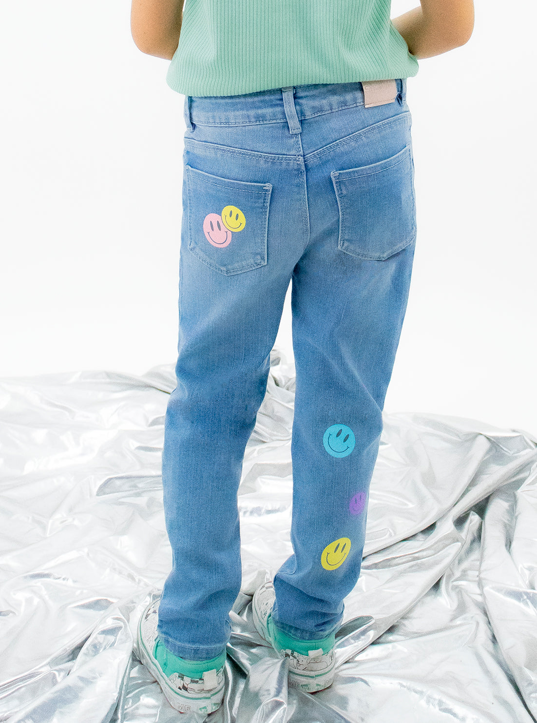 Jeans mom clasic con estampado (EDICIÓN ESPECIAL)