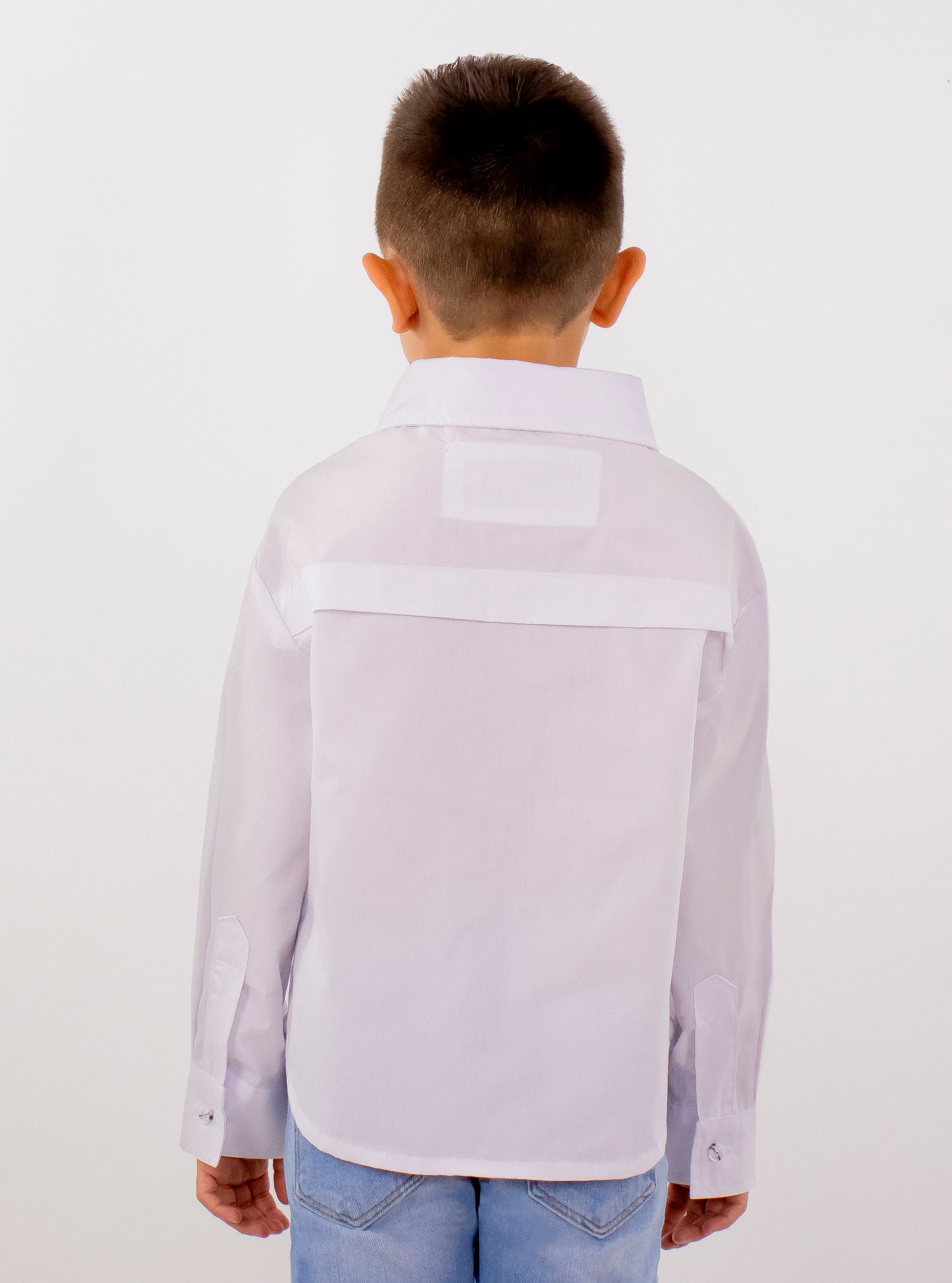 Camisa manga larga de color blanco