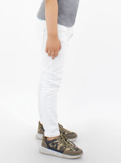 Jeans skinny de color blanco