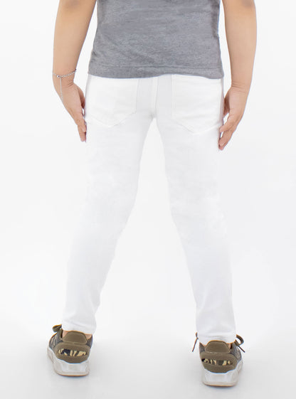 Jeans skinny de color blanco
