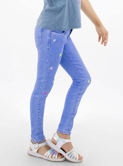 Jeans skinny con bordado stars (EDICIÓN ESPECIAL)