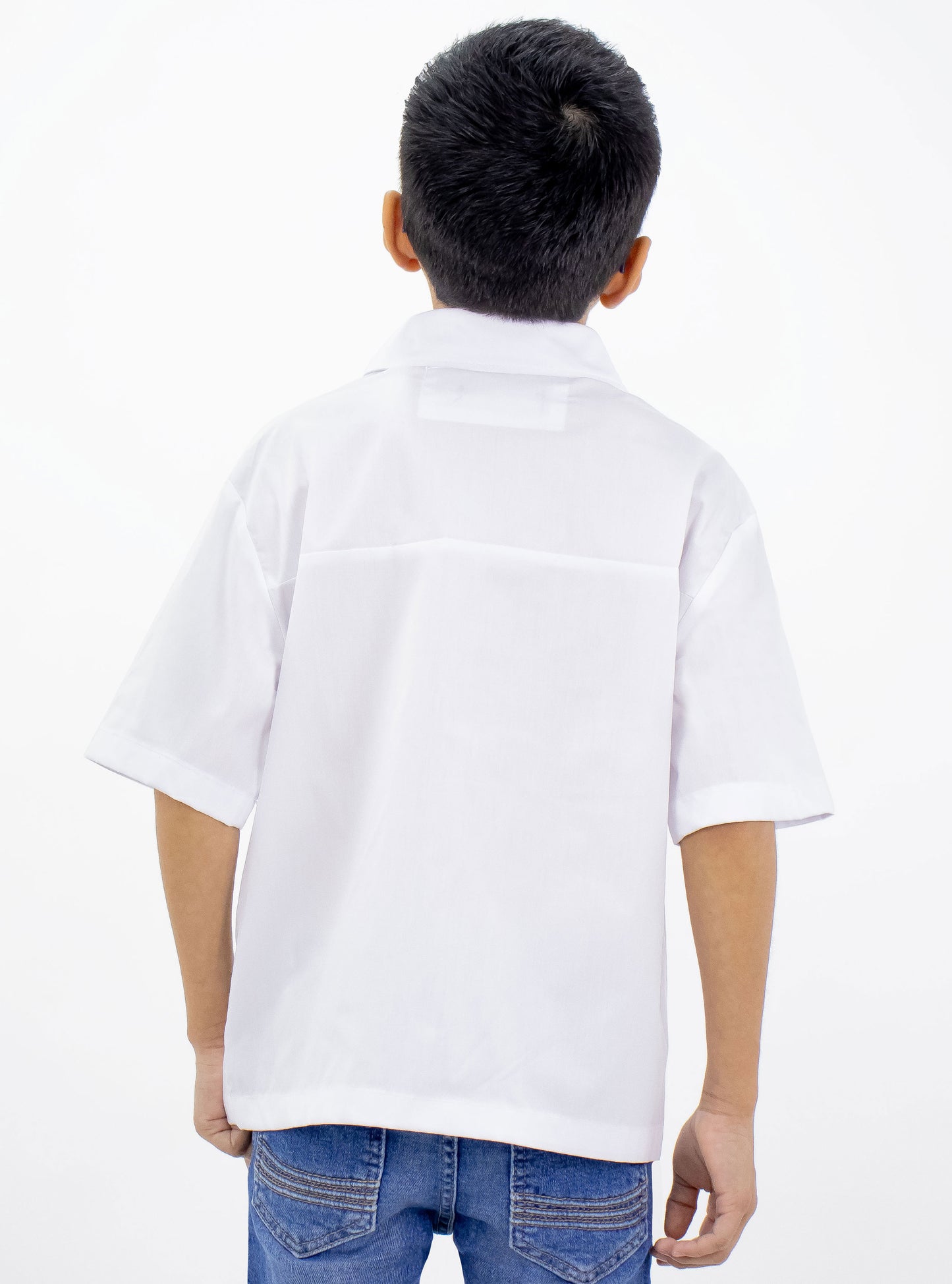 Camisa manga corta de color blanco