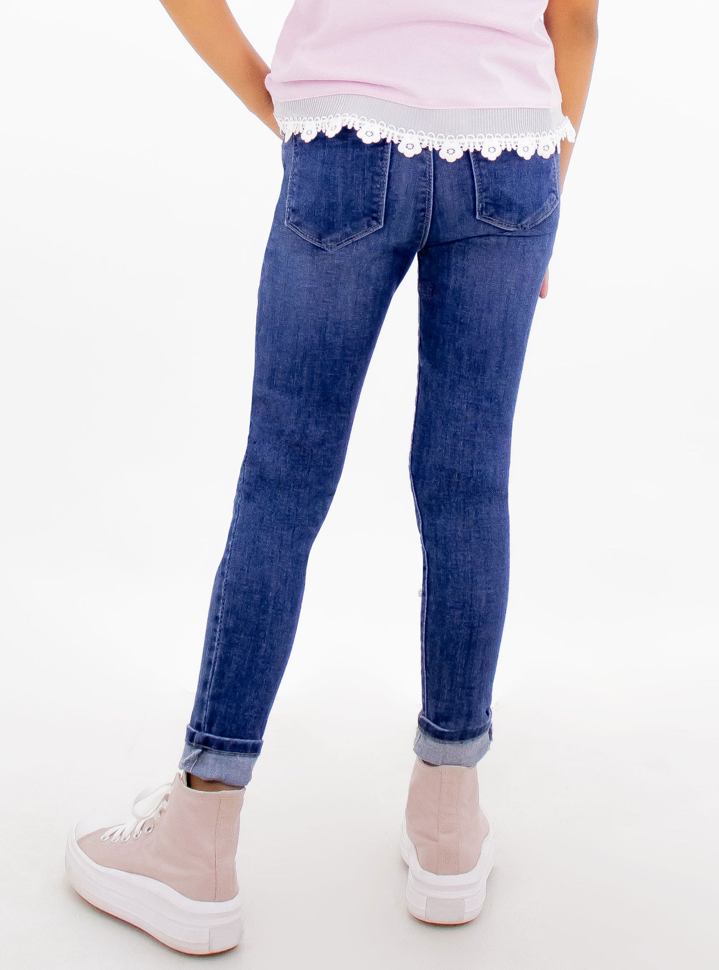 Jeans skinny con aplicaciones EDICIÓN ESPECIAL)