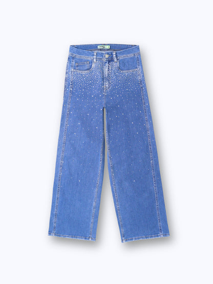 Jeans Wide Leg Brillos