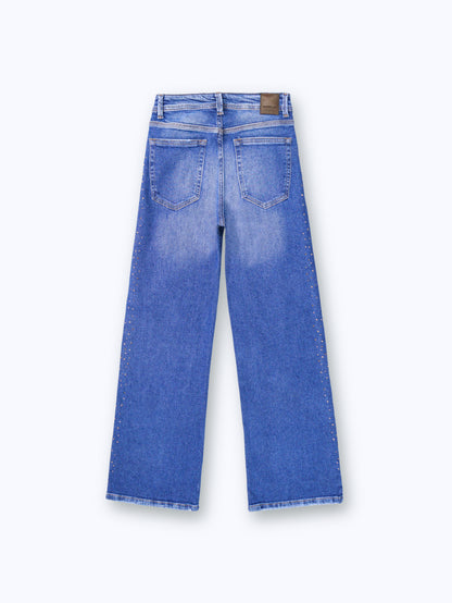 Jeans Wide Leg Brillos