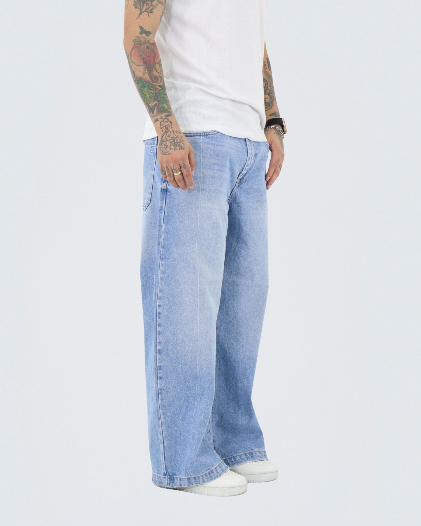 Jeans Barrel Azul Claro