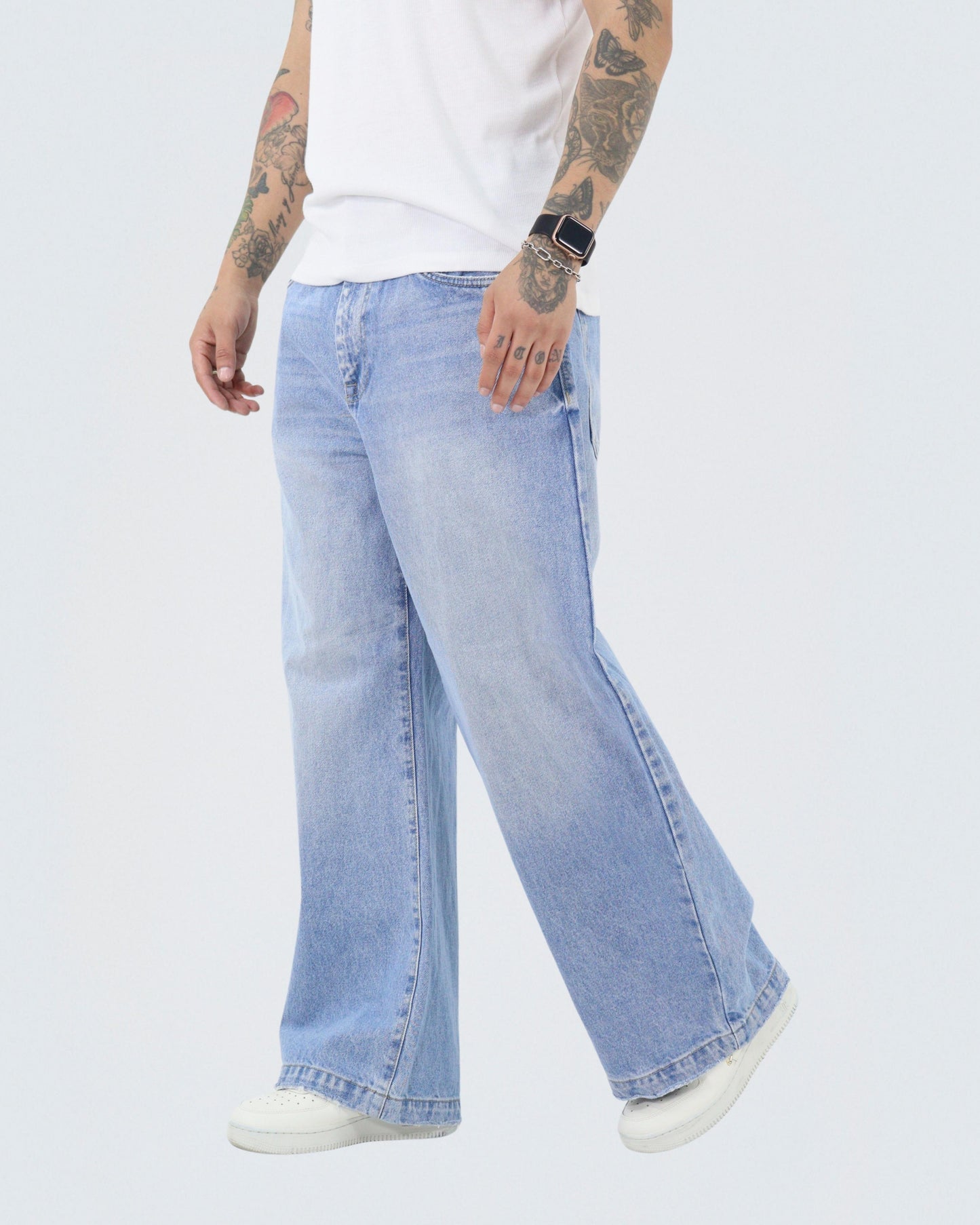 Jeans Barrel Azul Claro