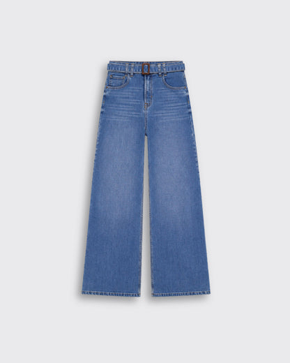 Jeans Wide-Tiro Alto