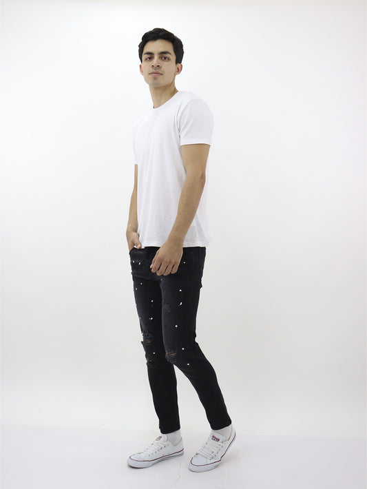 Jeans skinny fit con pigmento