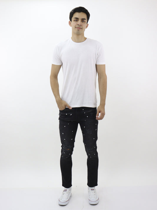 Jeans skinny fit con pigmento
