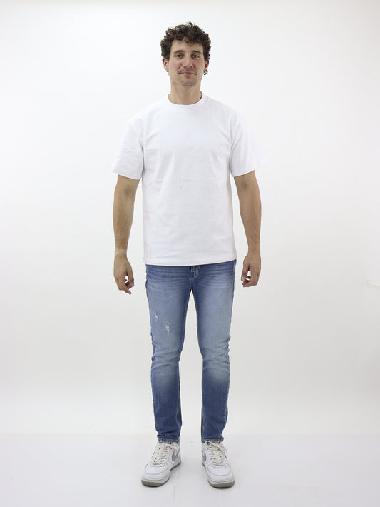 Jeans skinny fit azul medio