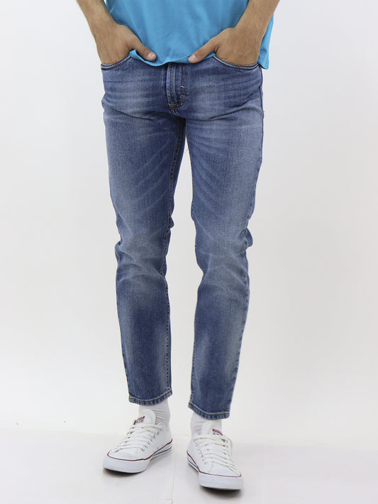 Jeans skinny azul medio