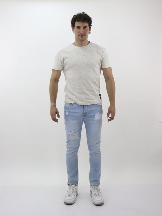 Jeans skinny fit azul claro