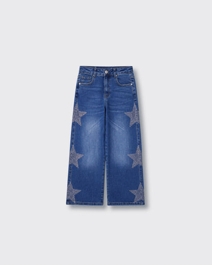 Jeans Wide Brillos