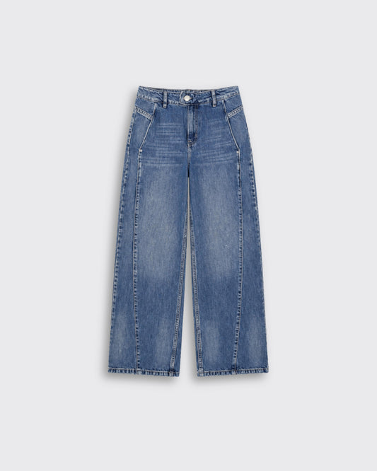Jeans Wide-Tiro Alto