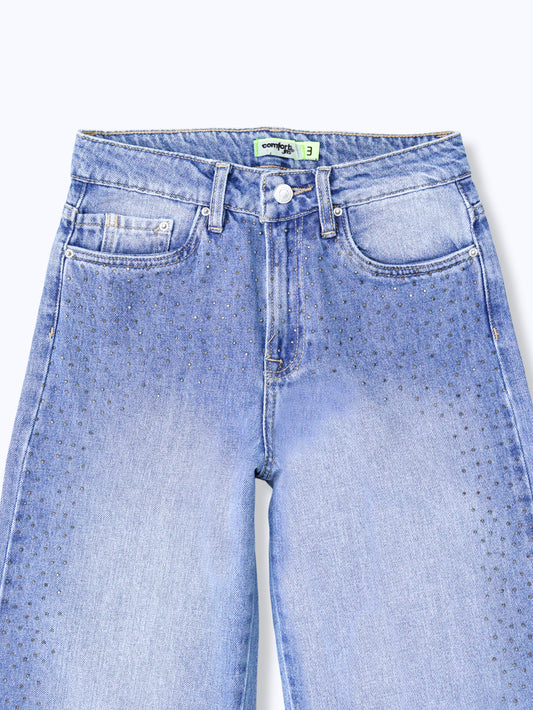 Jeans Wide Leg Brillos