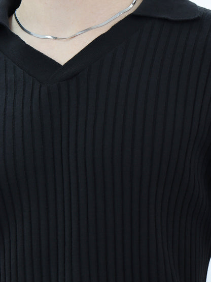 Polo Tejido Acanalado