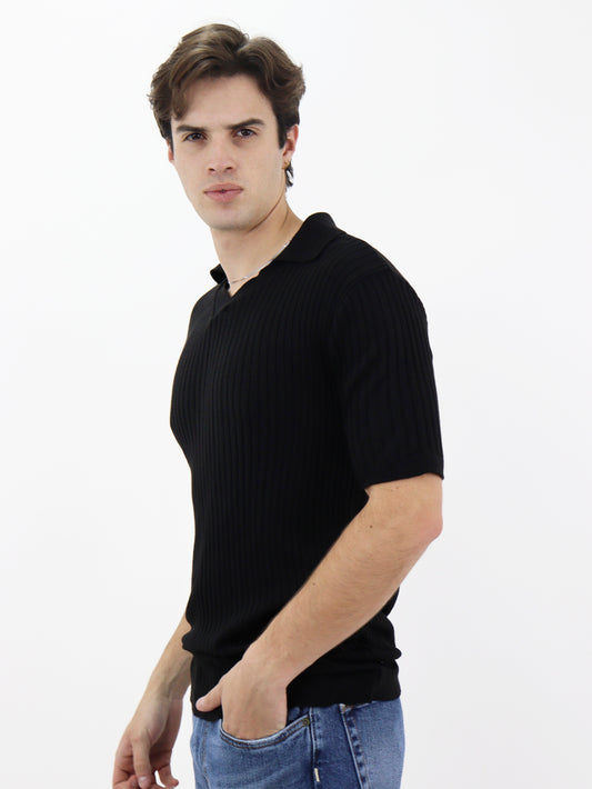 Polo Tejido Acanalado