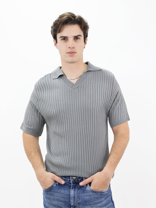 Polo Tejido Acanalado