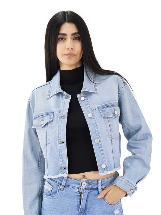 Chamarra Denim Corta