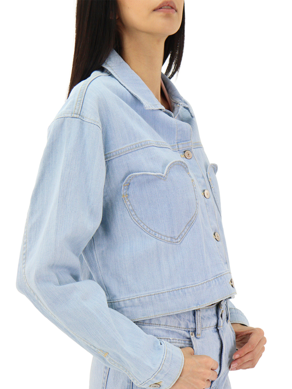 Chamarra Denim Corta