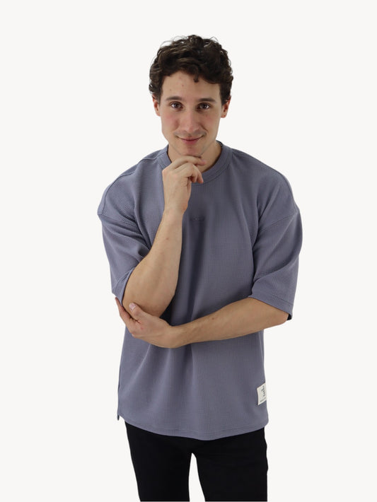 Playera oversize gris