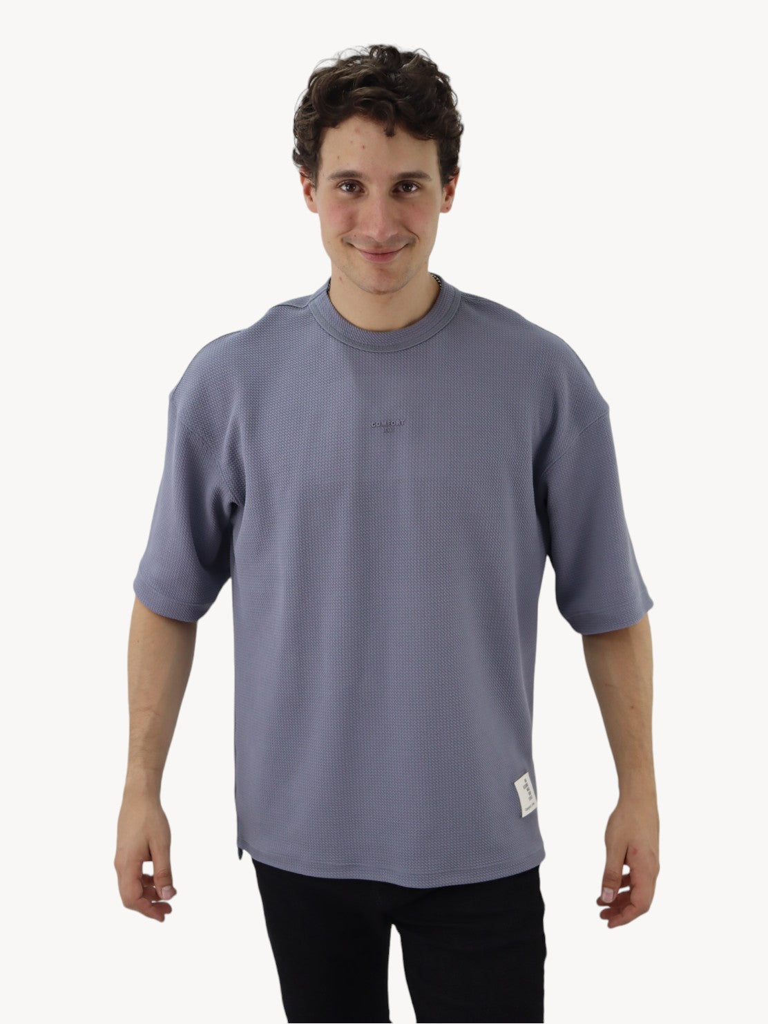 Playera oversize gris