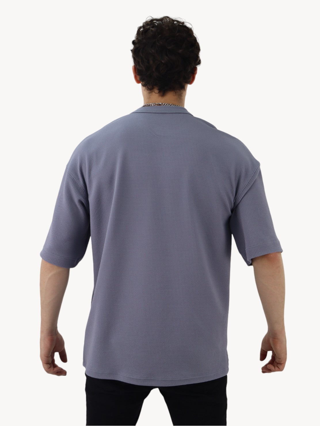 Playera oversize gris