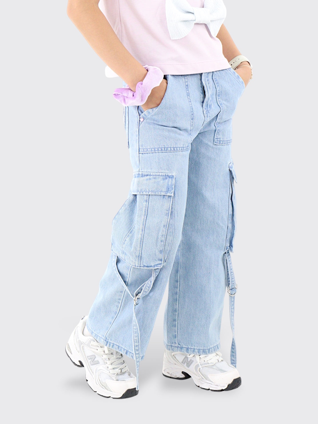 Jeans Wide Leg Cargo
