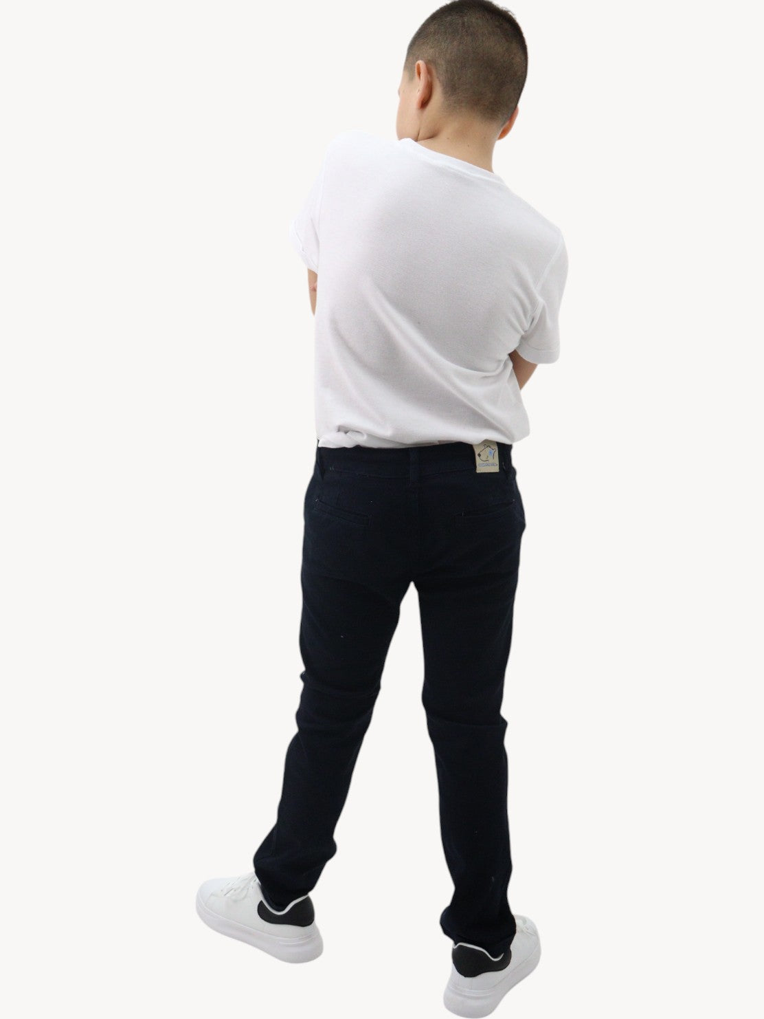 Pantalón slim fit azul marino