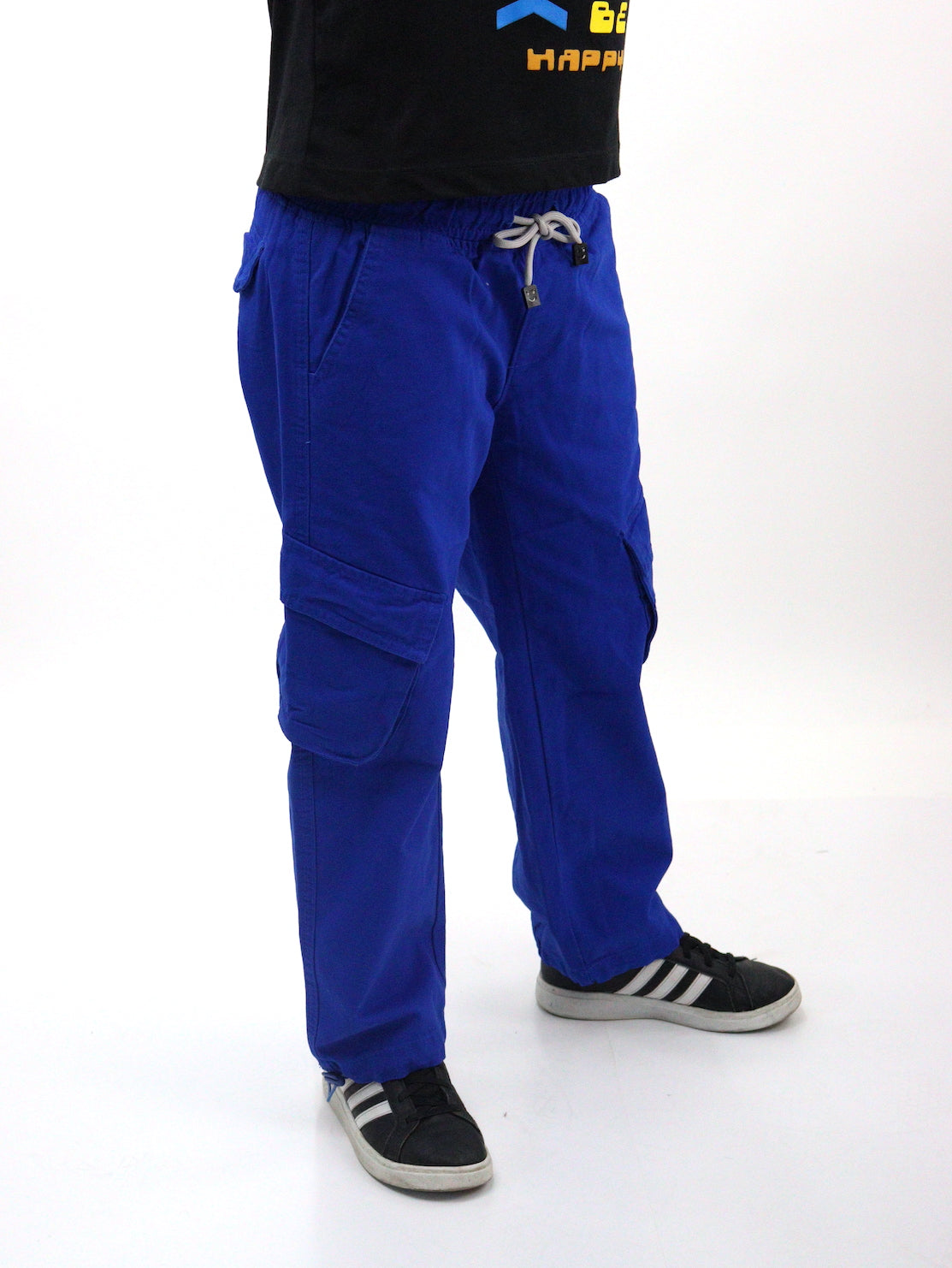 Pantalón parachute de color azul