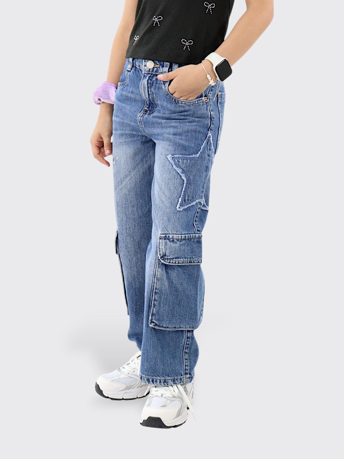 Jeans Wide Leg Cargo