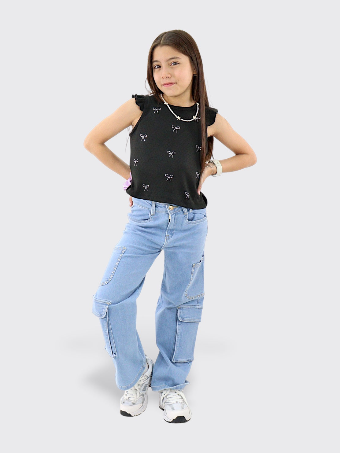 Jeans Wide Leg Cargo