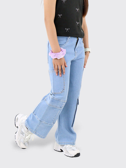 Jeans Wide Leg Cargo