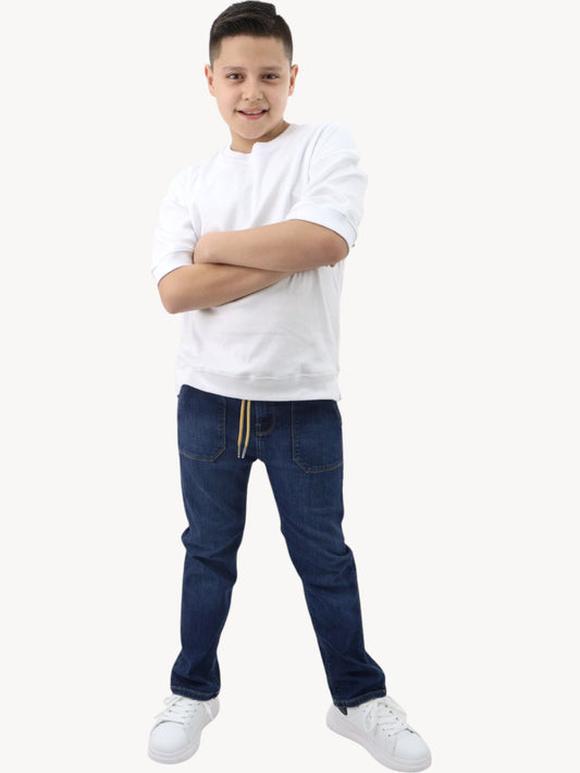 Jeans slim fit azul oscuro