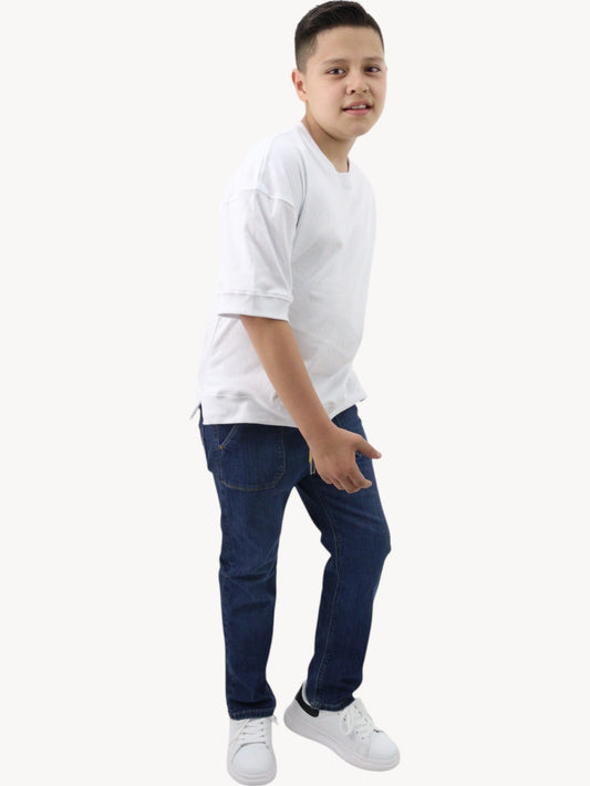 Jeans slim fit azul oscuro