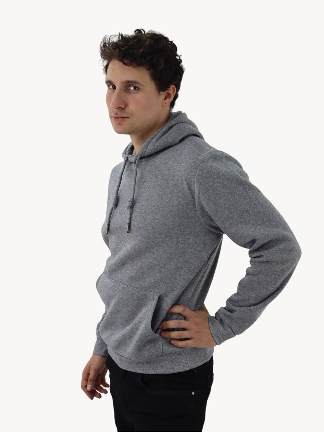 Hoodie unisex gris